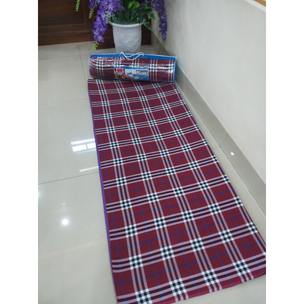 Đệm văn phòng, đệm ngồi, đệm tập yoga cuộn tròn 1m8x80cmx3cm tặng túi sách khóa kéo (Giá xưởng snar xuất rẻ)