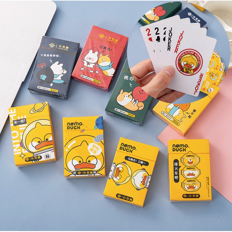 Bộ Bài Vịt Vàng Dễ Thương/ Tú Lơ Khơ Chơi Poker/ Xì Zách T024