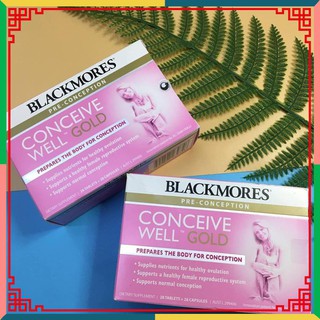 Viên uống Tăng khả năng thụ thai Blackmore Conceive Well Gold - 56 viên