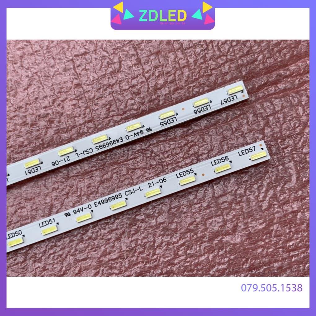 THANH LED TIVI SONY 49W750D 49WD751 HÀNG MỚI 100% BỘ 2 THANH, MỖI THANH 57 BÓNG 3V, DÀI 53,3cm STA490A34-REV03-57LED-RL-