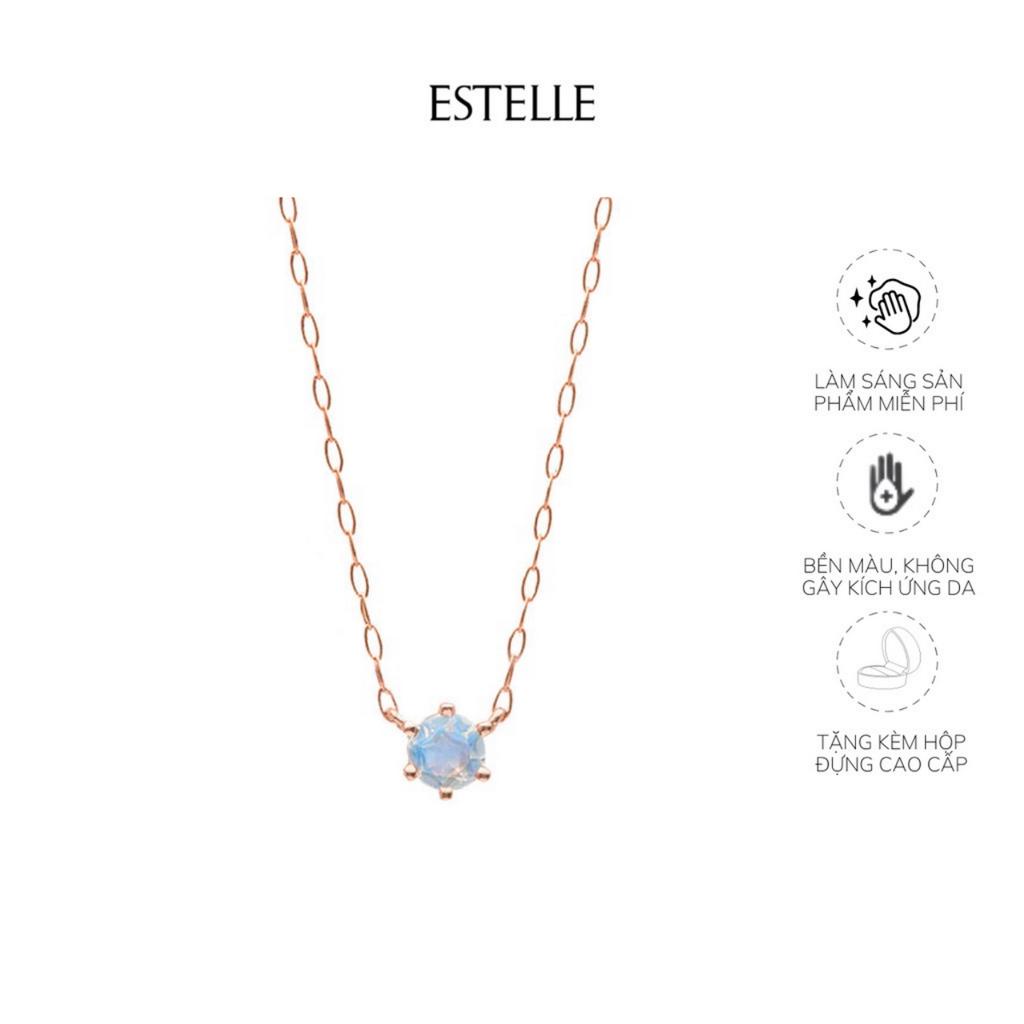 Hoa tai đá Moonstone tự nhiên ESTELLE