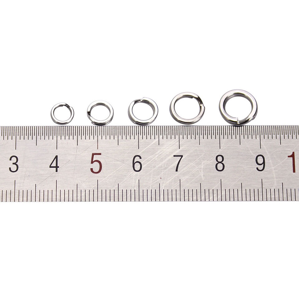 Set 50 khoen móc câu cá WALK FISH bằng thép không gỉ