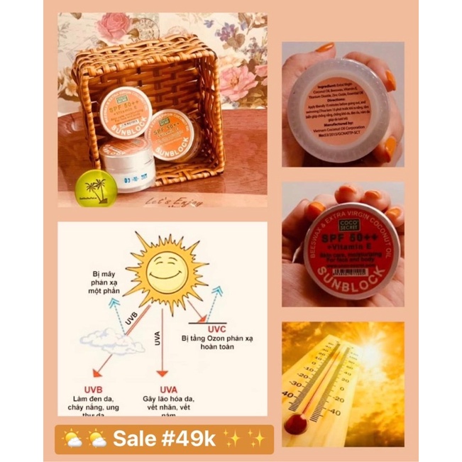 Kem chống nắng dầu dừa Coco secret