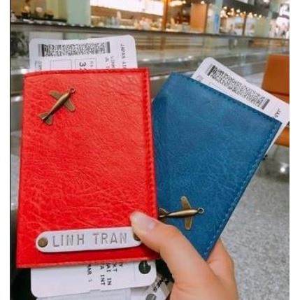 Túi đựng passport đỏ tía + hơn 20 màu khác