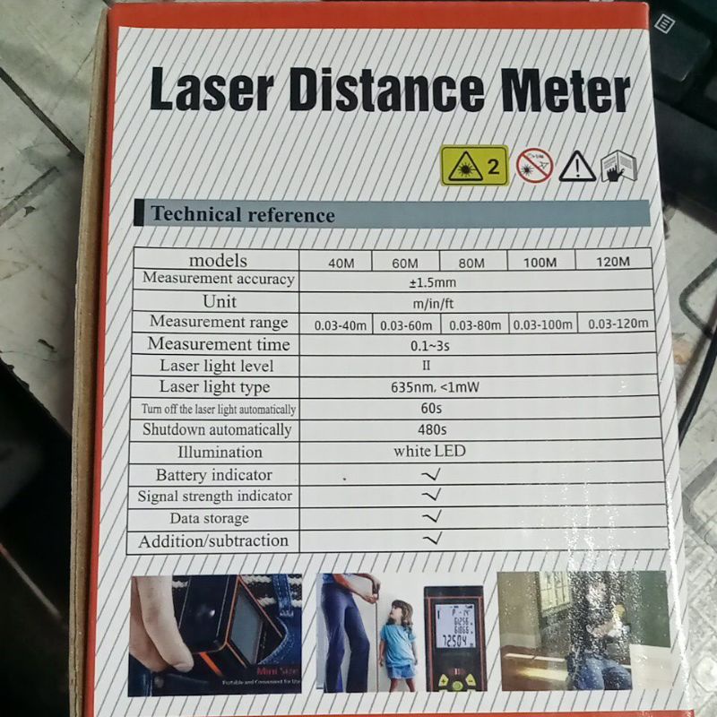 Thước laser đo điện tử-khoảng cách,đo góc vuông xây dựng