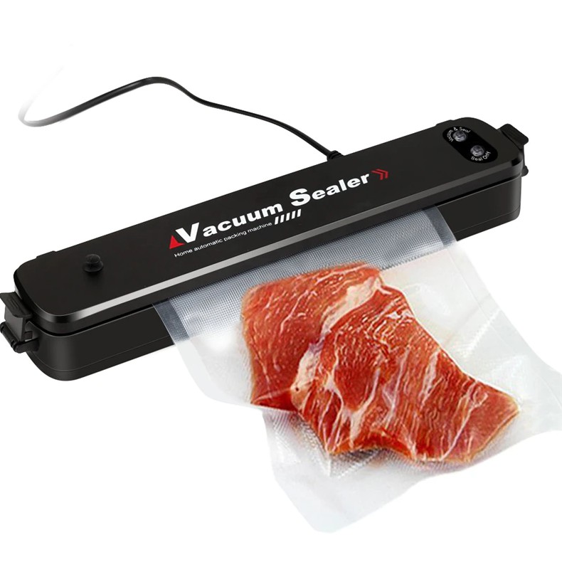 Máy hút chân không thực phẩm Vacuum Sealer dùng cho gia đình- Tặng 10 túi hút chân không rộng 20cm dài 25cm