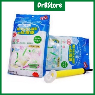 Bộ 8 túi hút chân không đựng quần áo không kèm bơm tay DrbStore