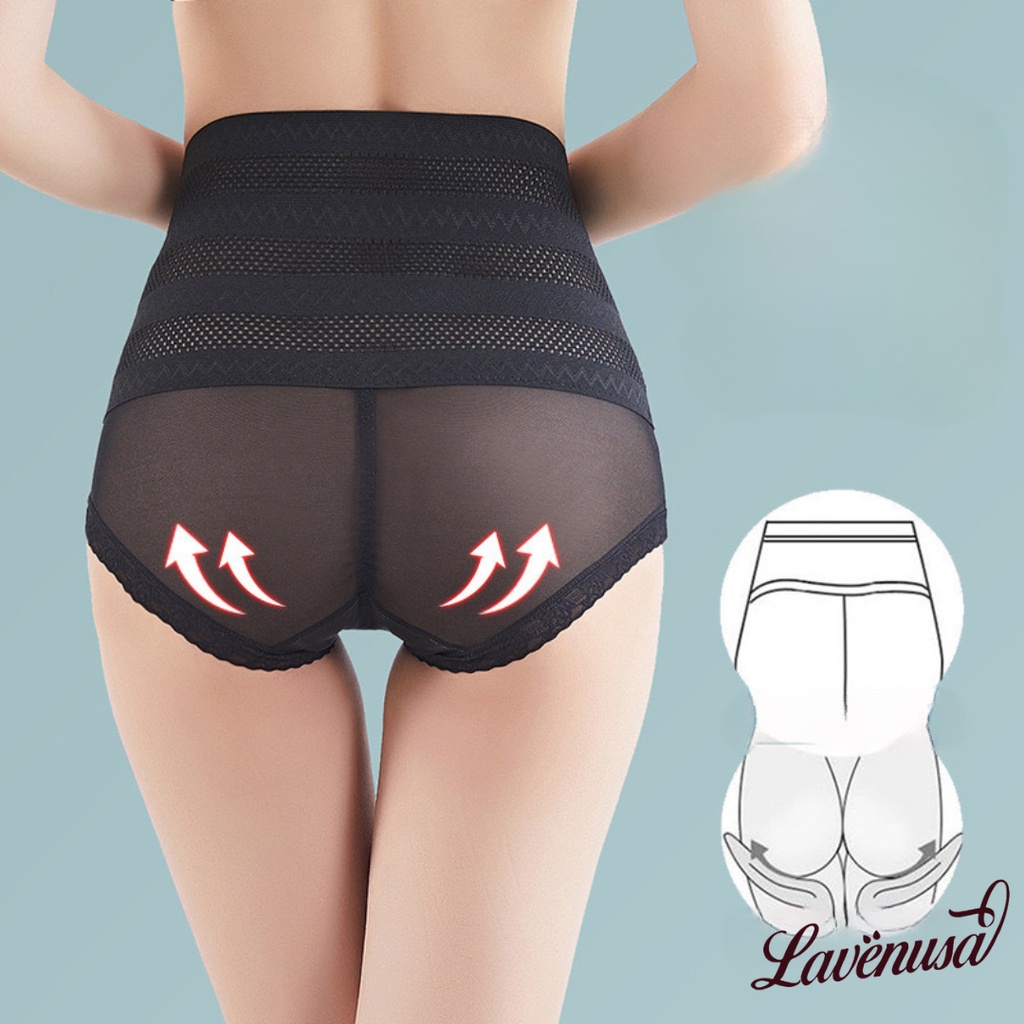 Quần lót nữ cạp cao gen bụng giúp eo thon thoáng khí thoải mái LAVENUSA QL105