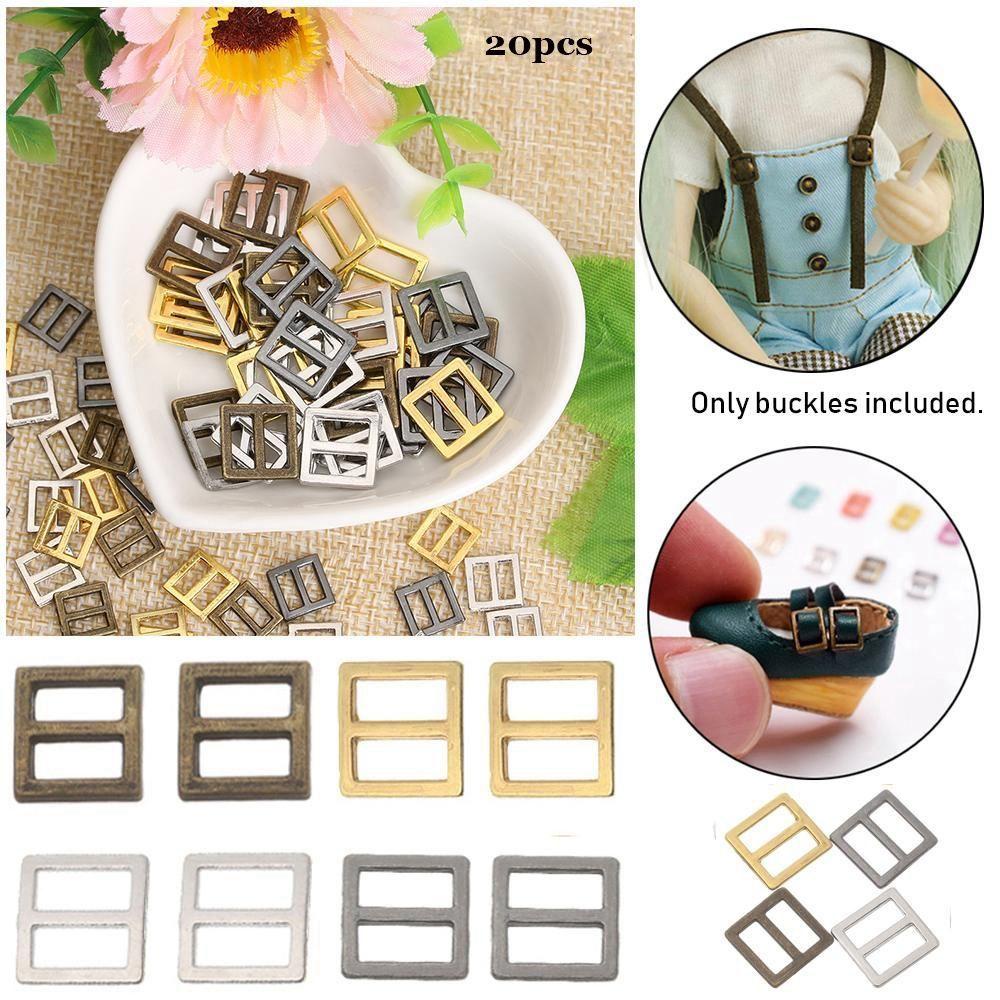 Set 20 Khóa Ba Cạnh Mini Siêu Mỏng Chất Lượng Cao 4 Màu Tùy Chọn Cho Búp Bê