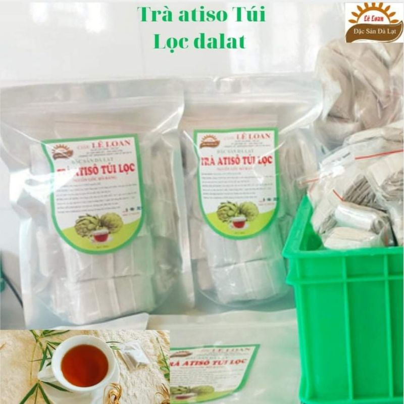 Trà Atiso Túi Đà Lạt hay còn gọi là trà Atiso Túi lọc trà Atiso Nguyên Chất được bảo hành 6 tháng đóng gói 500g