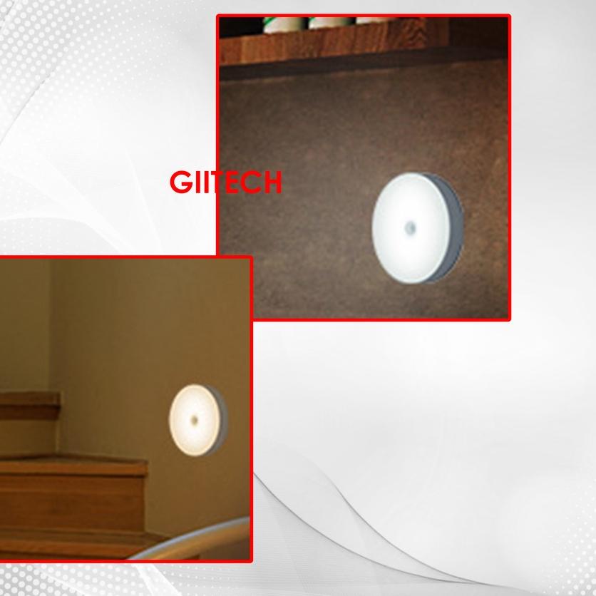 Bán Chạy Nhất! Lr062|Đèn Led Tròn Gắn Tường Có Cảm Biến Chuyển Động Và Sạc Pin