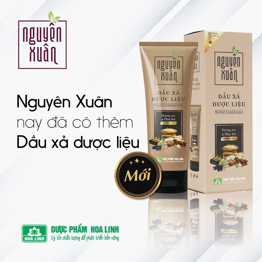Dầu xả dược liệu Nguyên Xuân 150ml - Dưỡng tóc và phục hồi tóc chuyên sâu, giảm rụng tóc - NX0907