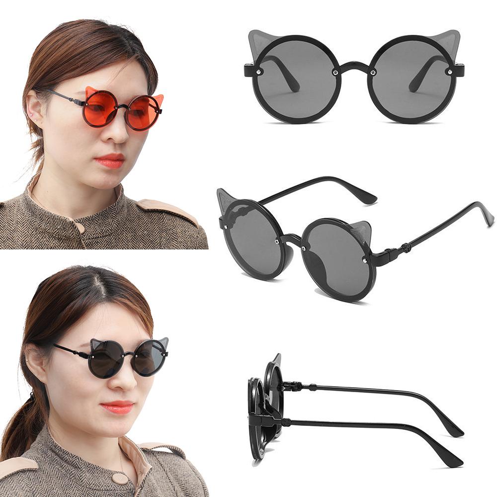 HS Kính Mát Tròn Chống Tia UV Họa Tiết Hoạt Hình Phong Cách Cổ Điển Thời Trang Mùa Hè Cho Bé Trai Và Gái