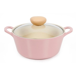 NEOFLAM RETRO Nồi Hầm (18cm) Không PFOA Hồng