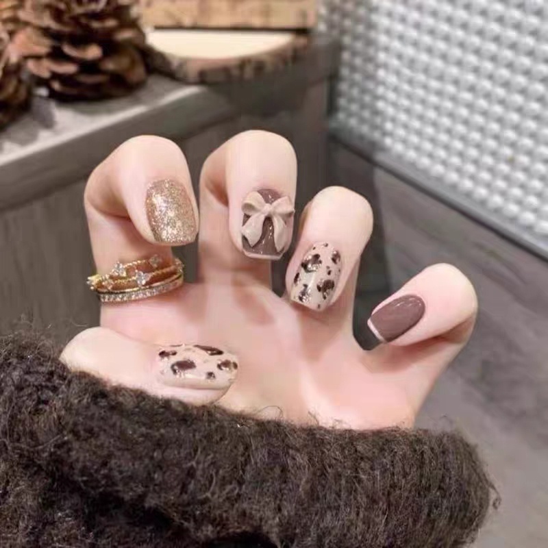Charm nơ trang trí đính móng, phụ kiện nail hình nơ nail - nailmishops