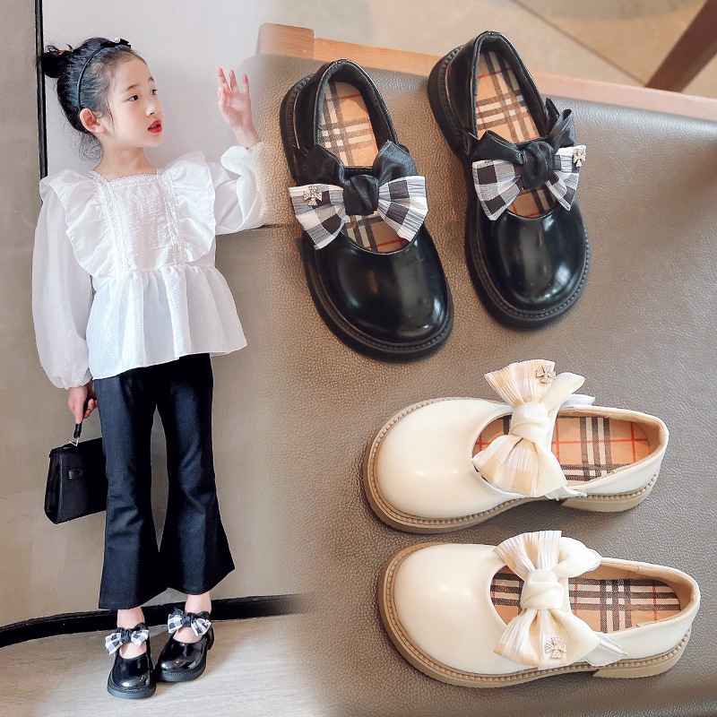 Giày Búp Bê Bé Gái Kiểu Dáng Vitage Đính Nơ Giày Bé Gái Từ 2-6 Tuổi Phong Cách Tiểu Thư Hàn Quốc G63