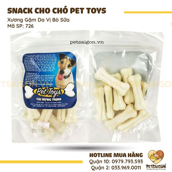 XƯƠNG GẶM DA BÒ VỊ SỮA CHO CHÓ