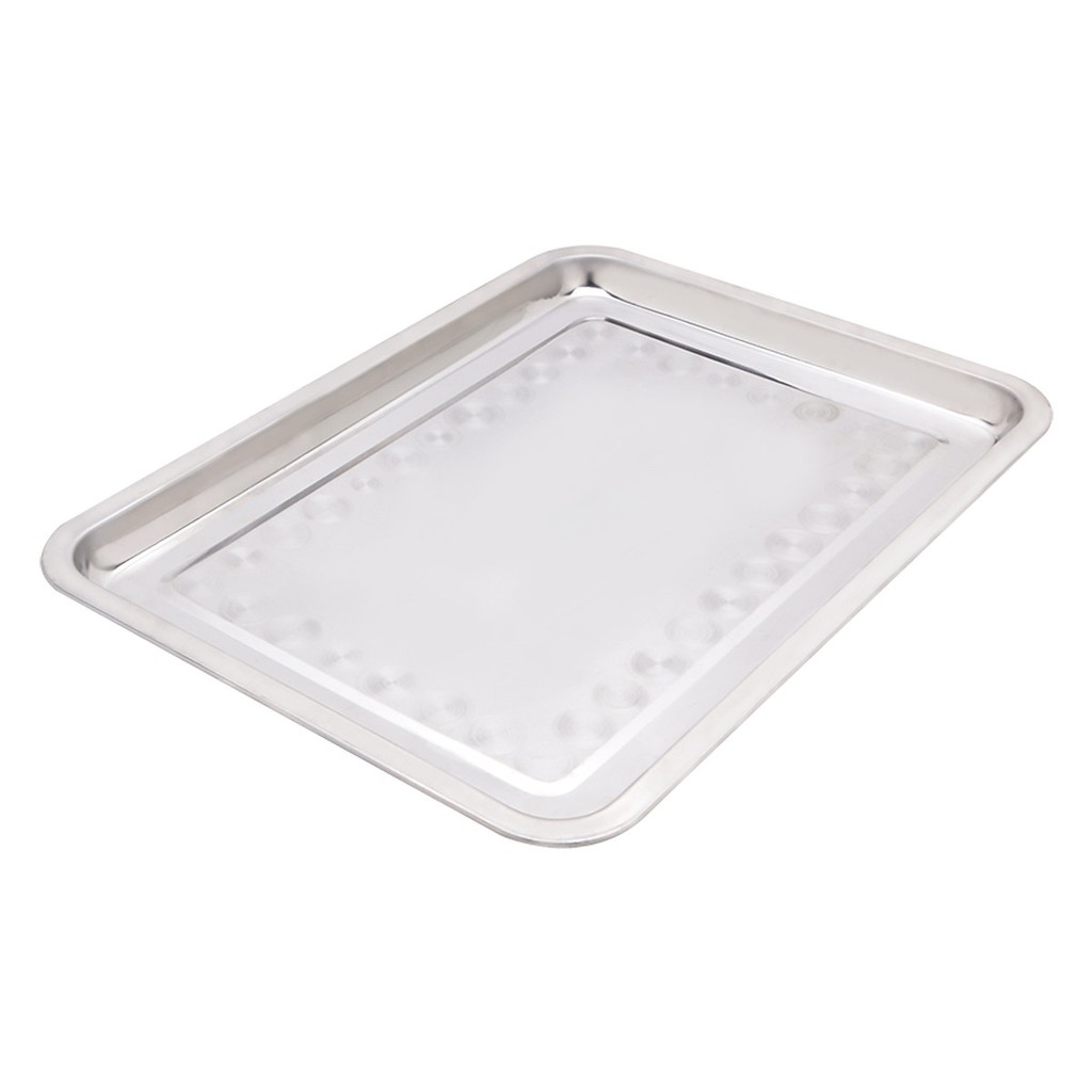 Khay inox chứa thực phẩm 2.5*30*40 cm