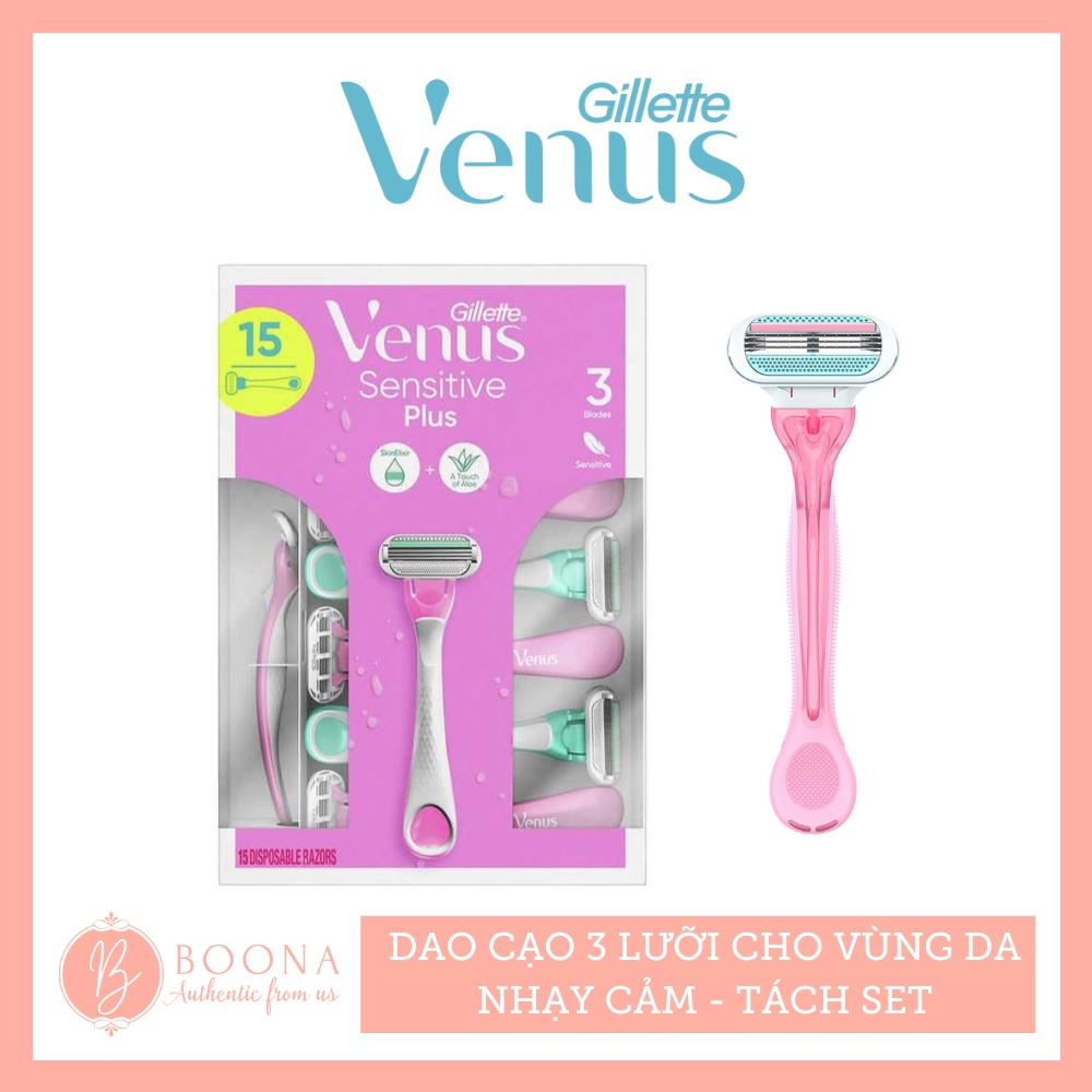 SET 15 CÂY DAO CẠO GILLETTE VENUS SENSITIVE PLUS