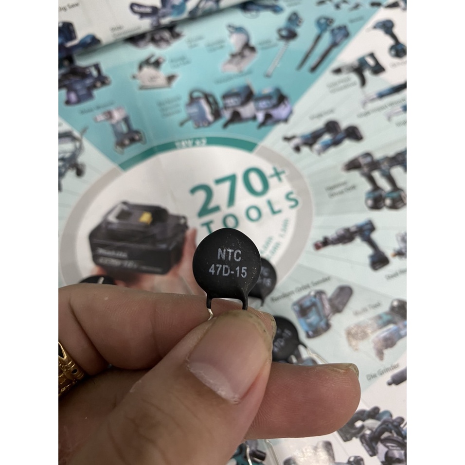 Điện trở nhiệt NTC 47D-15 chất lượng cao. BN.
