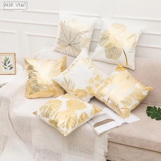 Set vỏ gối vuông tựa lưng trang trí (vỏ gối không bao gồm ruột) mẫu GSF917685