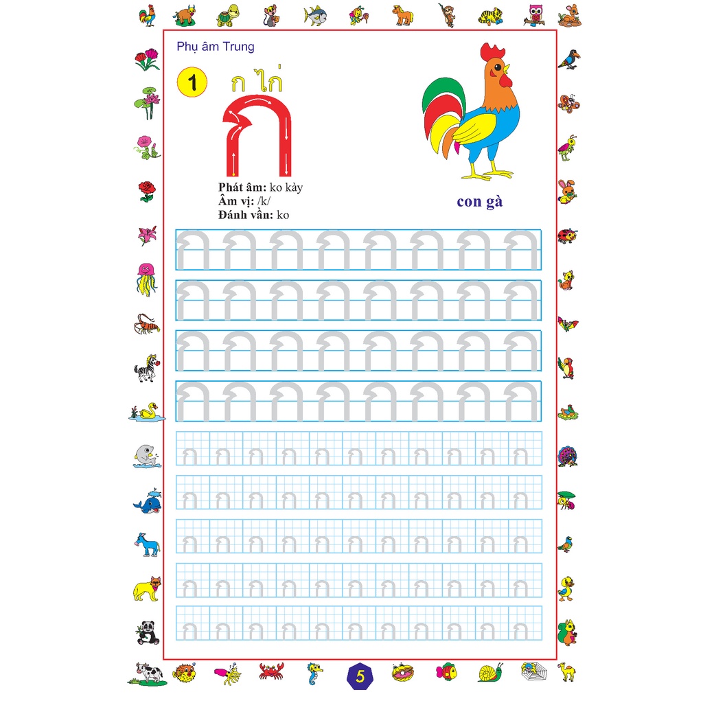 Sách - Tập viết tiếng Thái