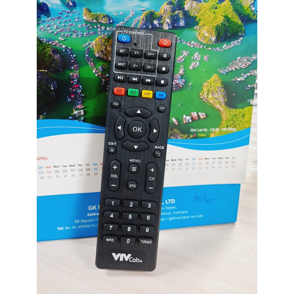 Remote Điều khiển đầu thu VTVCab HD- Hàng chính hãng mới 100% Tặng kèm Pin!!!