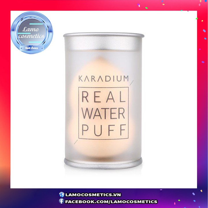 Mút Tán Karadium Real Water Puff Chính Hãng 100%