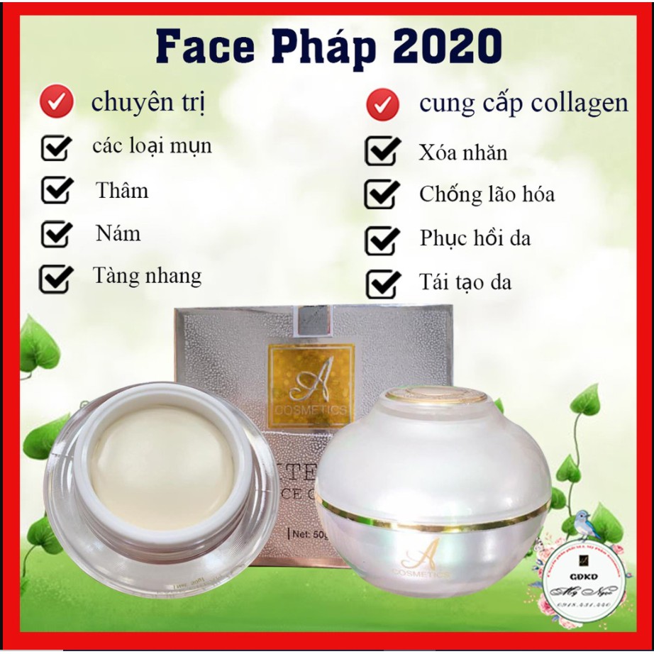 [KEM FACE PHÁP ACOSMETICS] Trị mụn, thâm, nám, tàn nhang, tái tạo da, giúp da căng bóng, trắng sáng.