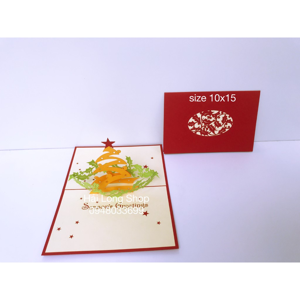 Cây  Thông 10 - Noel - Thiệp 3D
