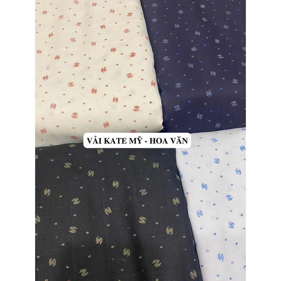 VẢI KATE MỸ - HOA VĂN (KHỔ 1M2) -DÒNG VẢI CÔNG SỞ