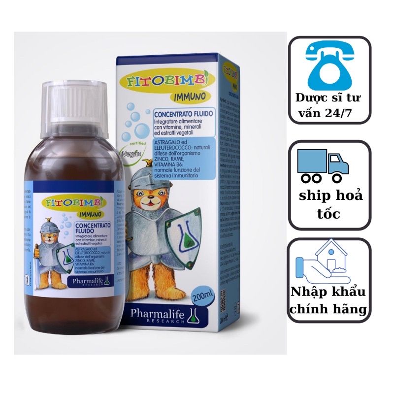 Fitobimbi immuno siro hỗ trợ tăng đề kháng