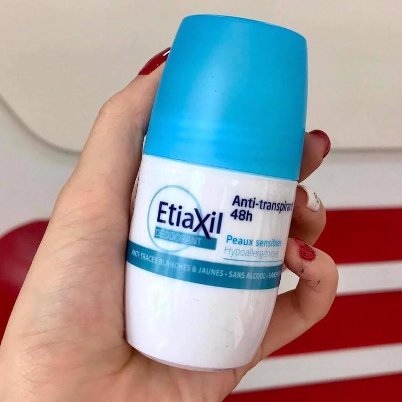 Lăn Khử Mùi Hàng Ngày Etiaxil Deodorant Anti-Transpirant 48h Roll-On Peaux Sensibles 50ml - HAFA COSMETICS