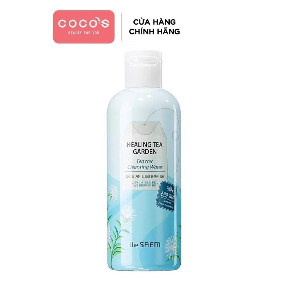 [Mã FMCGMALL - 8% đơn 250K] Nước tẩy trang THE SAEM Healing Tea Garden Cleansing Water 300ml - TEATREE