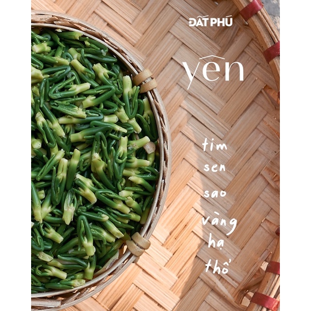[Đất Phú Farm]. YÊN - Trà Tim Sen Hũ 100G sao vàng hạ thổ, thức trà hỗ trợ thư giản, cải thiện giấc ngủ