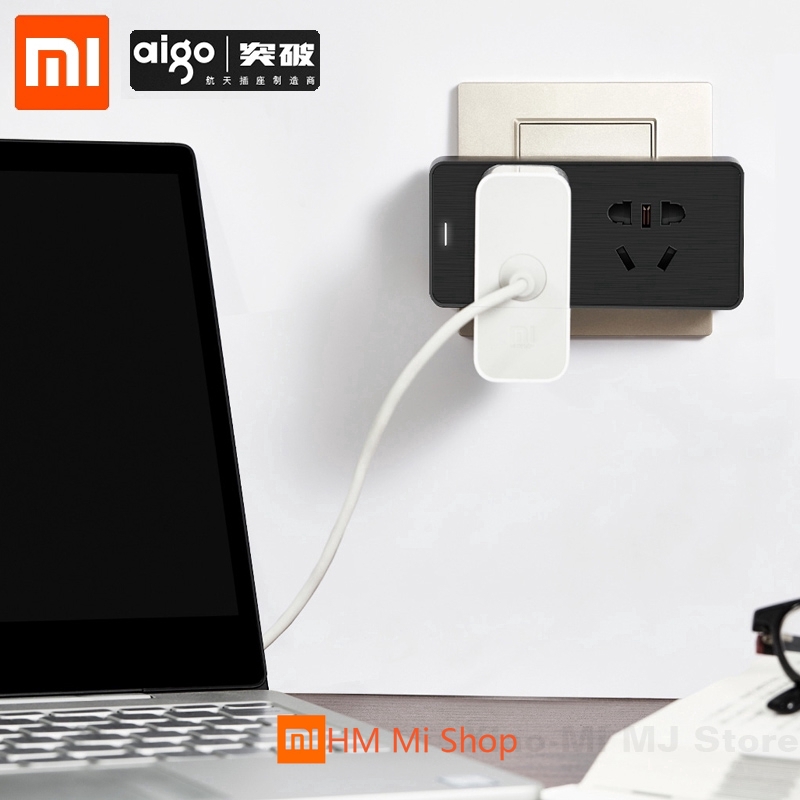 Bộ Chuyển Đổi Dây Điện Xiaomi 5v 2.1a 2 Ổ Cắm Du Lịch