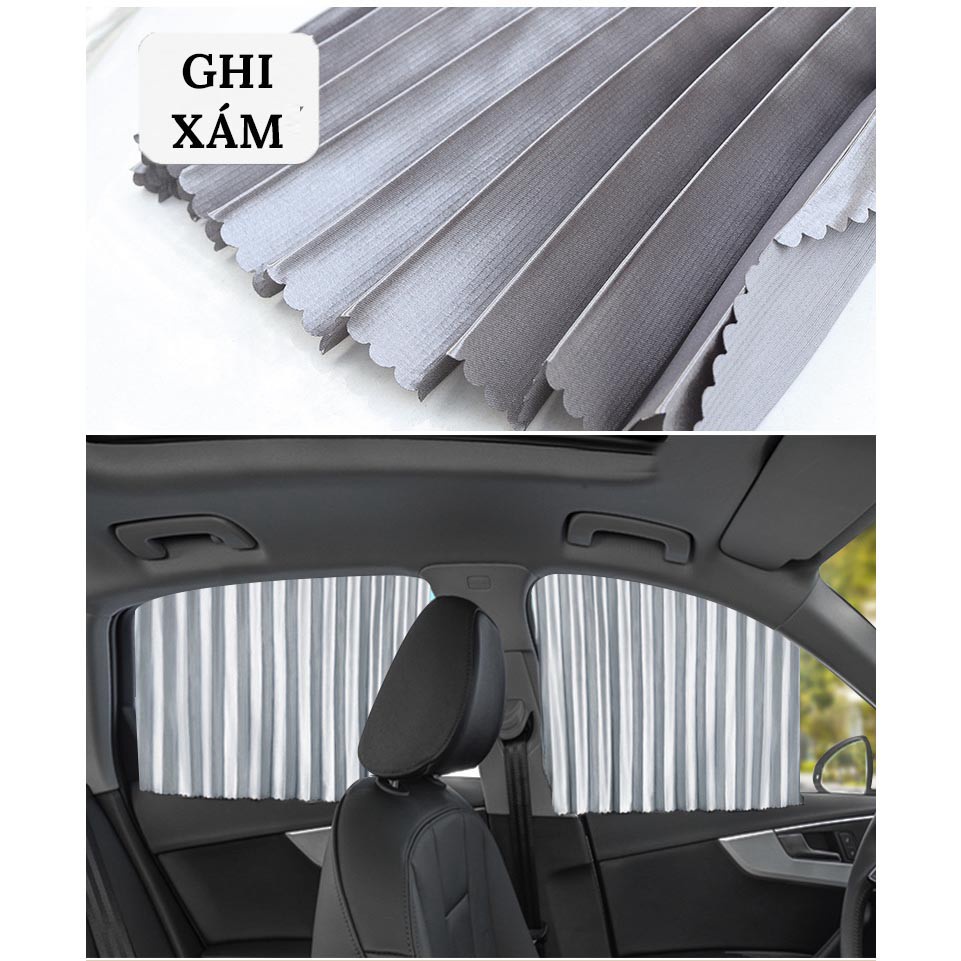 Combo 4 Rèm Cửa Ô Tô Vải Che Nắng Có Gắn Nam Châm, Rèm Che Nắng Ô Tô