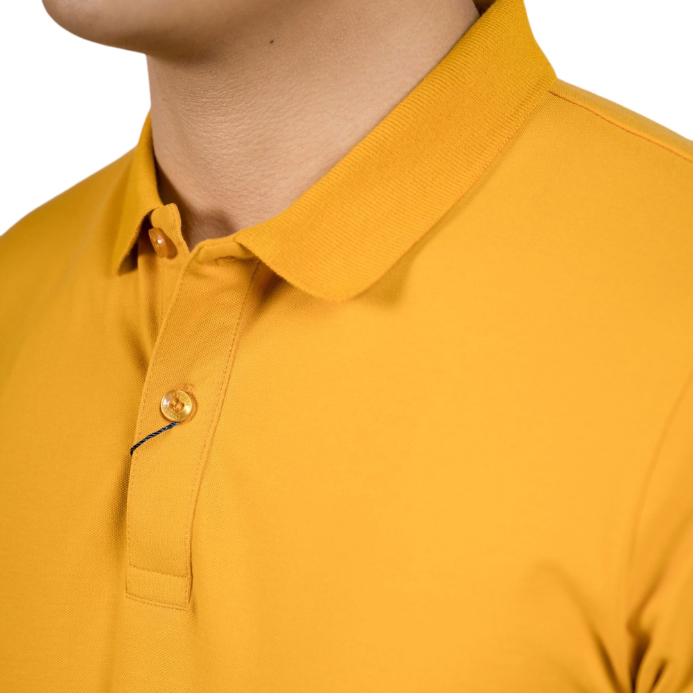 Áo polo ngắn tay Nam Owen Cotton Bodyfit Vàng - APV220307