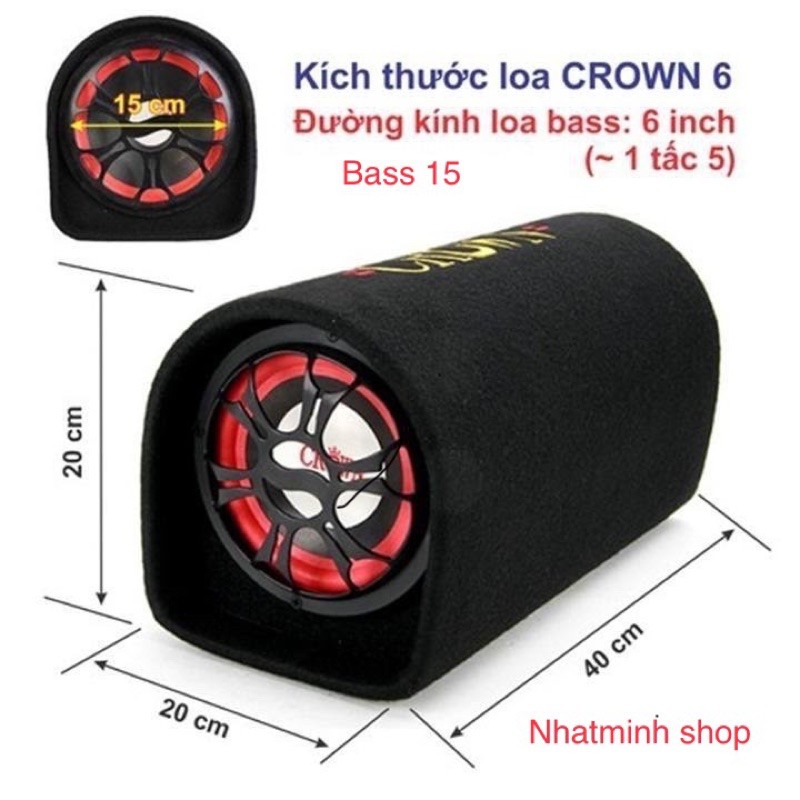 loa crown 6 tích hợp bluetooth.