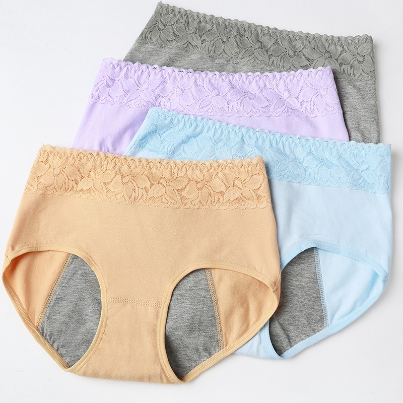 Quần Lót Cotton Thoáng Khí Chống Rò Rỉ Cho Nữ