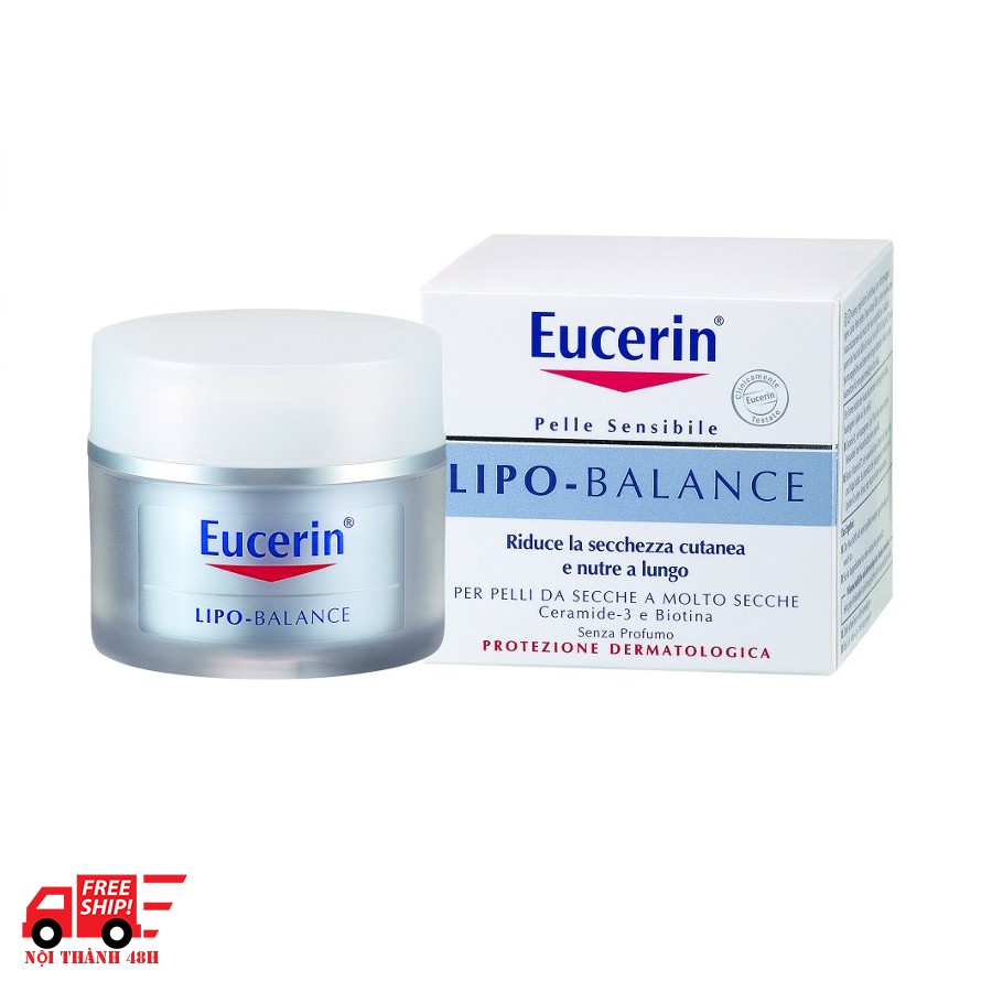 Eucerin kem dưỡng ẩm Lipo Balance 50ml- Dành cho da nhạy cảm