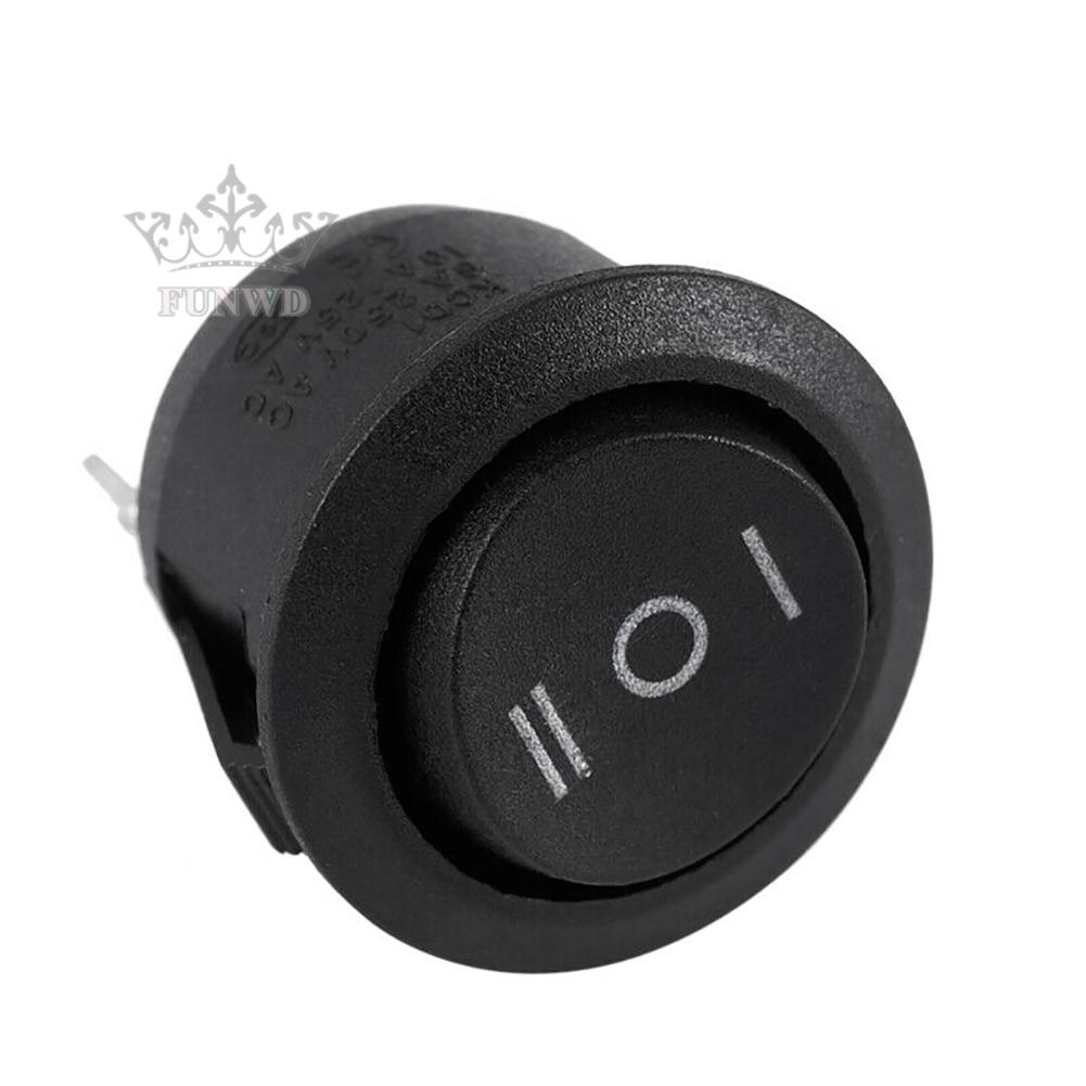 Nút Bật/Tắt Hình Tròn Màu Đen 20mm SPDT Cho Xe Hơi