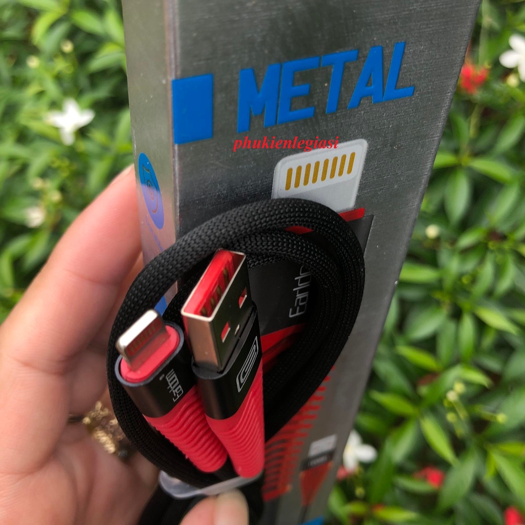 Cáp sạc Lai Ning Micro usb dây dù chống gãy Earldom EC060 siêu chắc