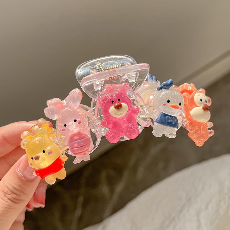 Kẹp Tóc Hình Gấu Và Dâu Tây Hoạt Hình Đáng Yêu Thời Trang Mùa Hè