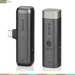 Boya by-wm3u - micro thu âm không dây true-wireless cho các thiết bị android smartphone, cameras (2.4 ghz