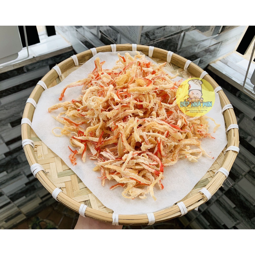 Khô mực xé sợi tẩm gia vị 400g - Bếp Nhà Win ( Ku Khoa Vlog ) | BigBuy360 - bigbuy360.vn