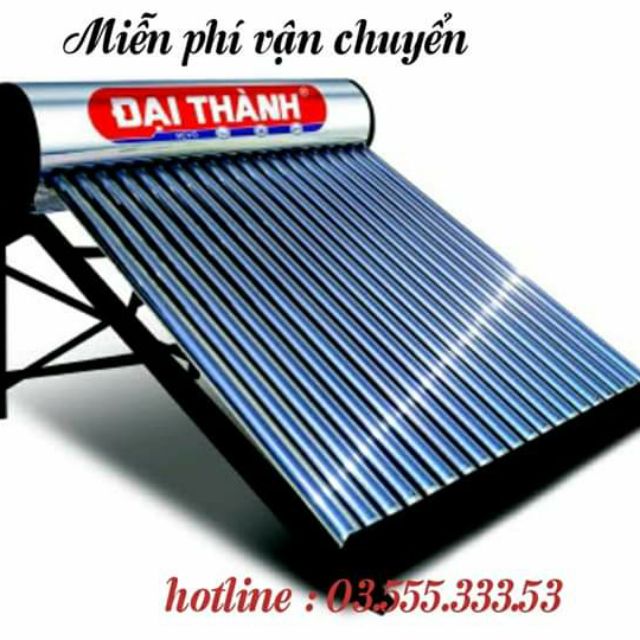 Máy nước nóng năng lượng mặt trời Đại Thành 130 lít đến 300 lít giá chỉ từ 5.675.000đ. Miễn phí lắp đặt.