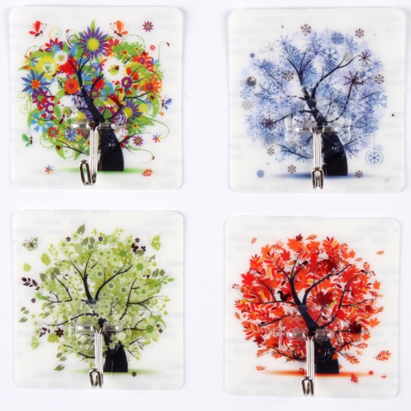 Móc dán 3D treo thảm yoga , móc dán siêu dính họa tiết đẹp dán chắn chắn chịu lực treo tốt