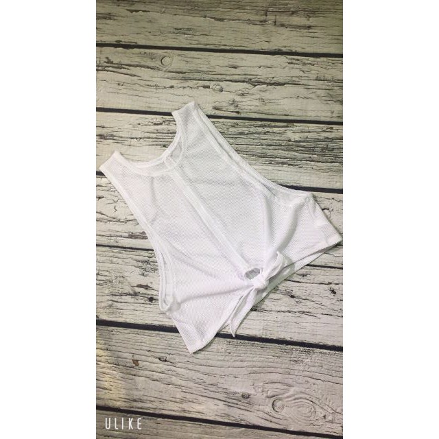 Áo Croptop Lưới Phong Cách Sport( Áo tập Gym)