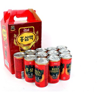 Hộp Nước Hồng Sâm Lon COWELL Hàn Quốc 175ml (Hộp 12 lon)